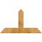 Ekena Millwork Portland Rough Sawn Timber Gable Bracket, Western Red Cedar, 48"W x 28"H x 6"D x 6"F, 14/12 Pitch GBW048X28X0606POR00RWR - alternate 1